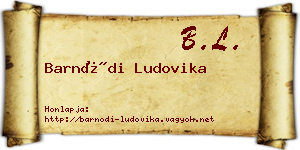 Barnódi Ludovika névjegykártya
